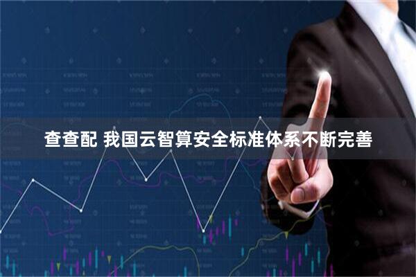 查查配 我国云智算安全标准体系不断完善
